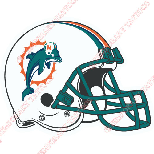 Miami Dolphins Customize Temporary Tattoos Stickers NO.584